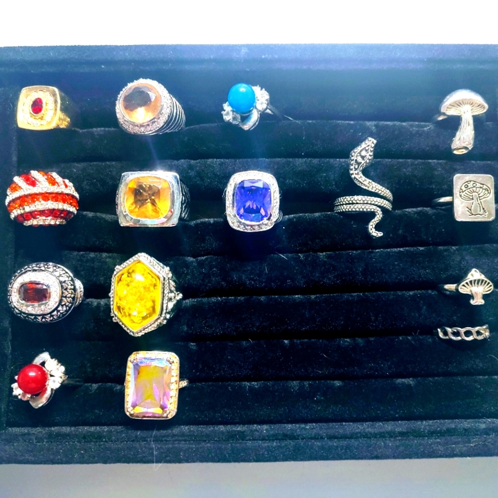 NEW Lot Of 15 Reseller Fashion Rings Set Wholesale